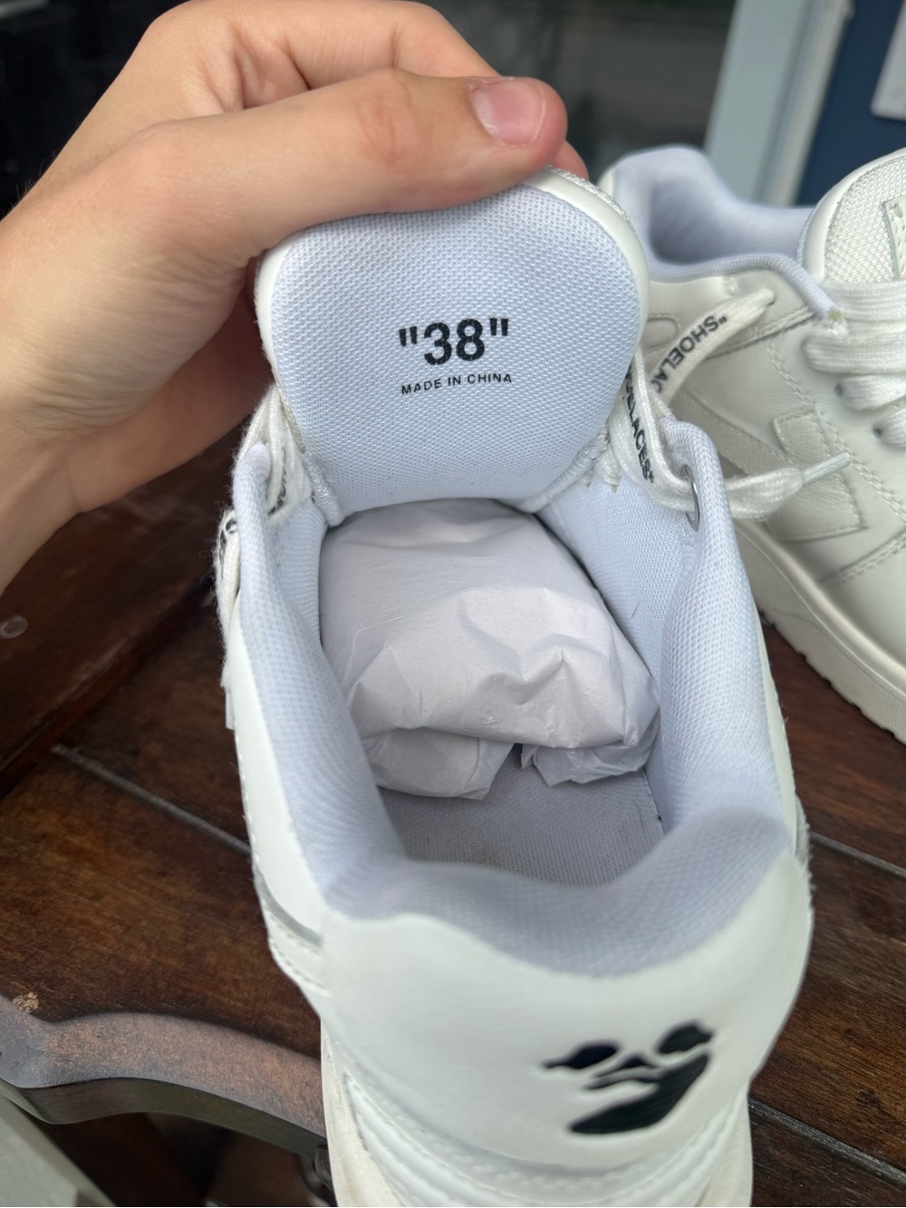 Off-White OOO “Out Of Office” Low Top Designer Sneakers - Picture 3 of 8
